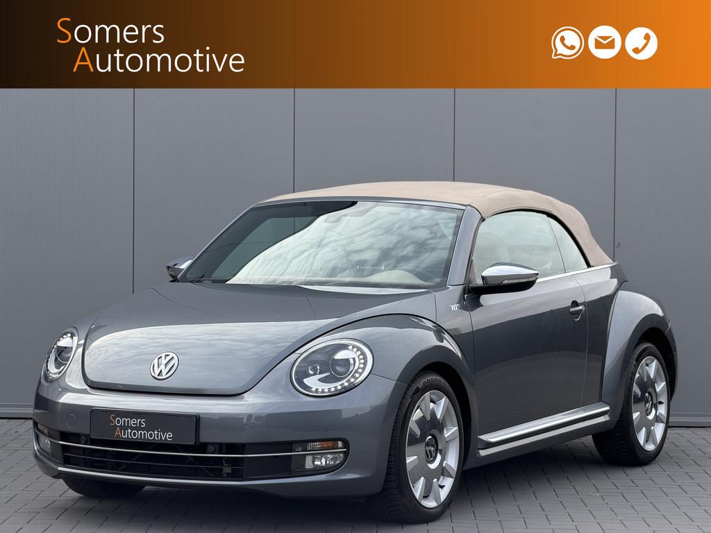 Volkswagen Beetle Cabriolet 1.4 TSI 160pk DSG 70's Edition |, Gebruikt, 4 cilinders, Cabriolet, Leder