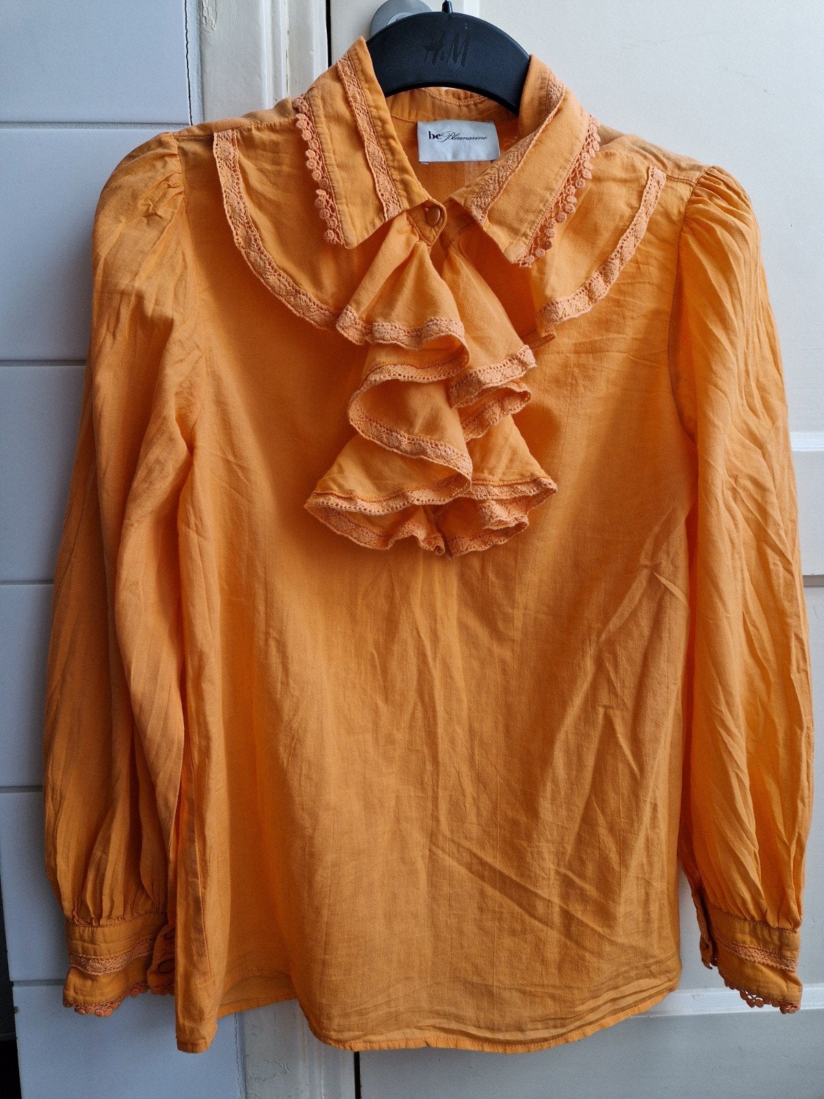 Blumarine oranje blouse, maat 38, Kleding | Dames, Oranje, Ophalen of Verzenden, Zo goed als nieuw, Blumarine