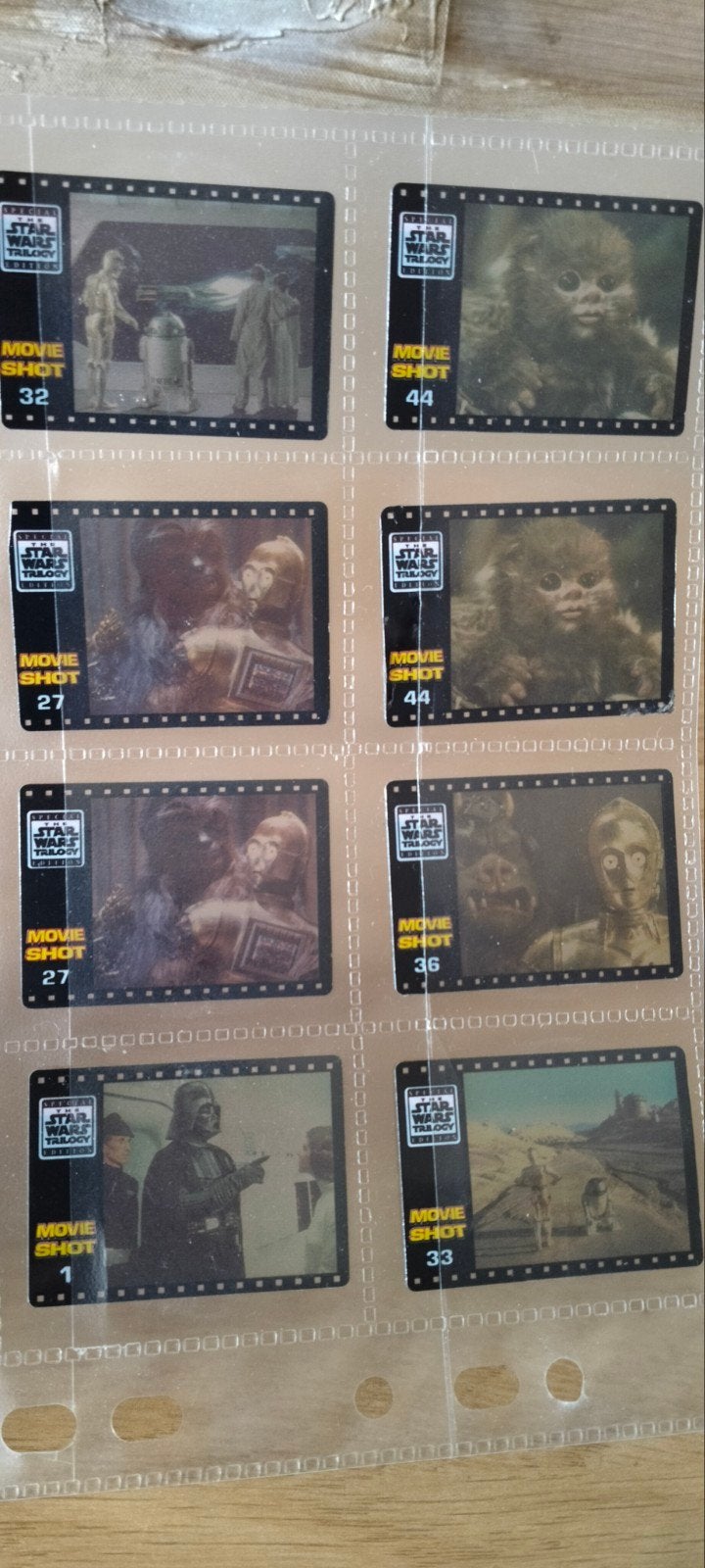 1997 Smiths Star Wars Movie Shots verzamelkaartjes, Verzamelen, Star Wars, Verzenden, Gebruikt, Overige typen