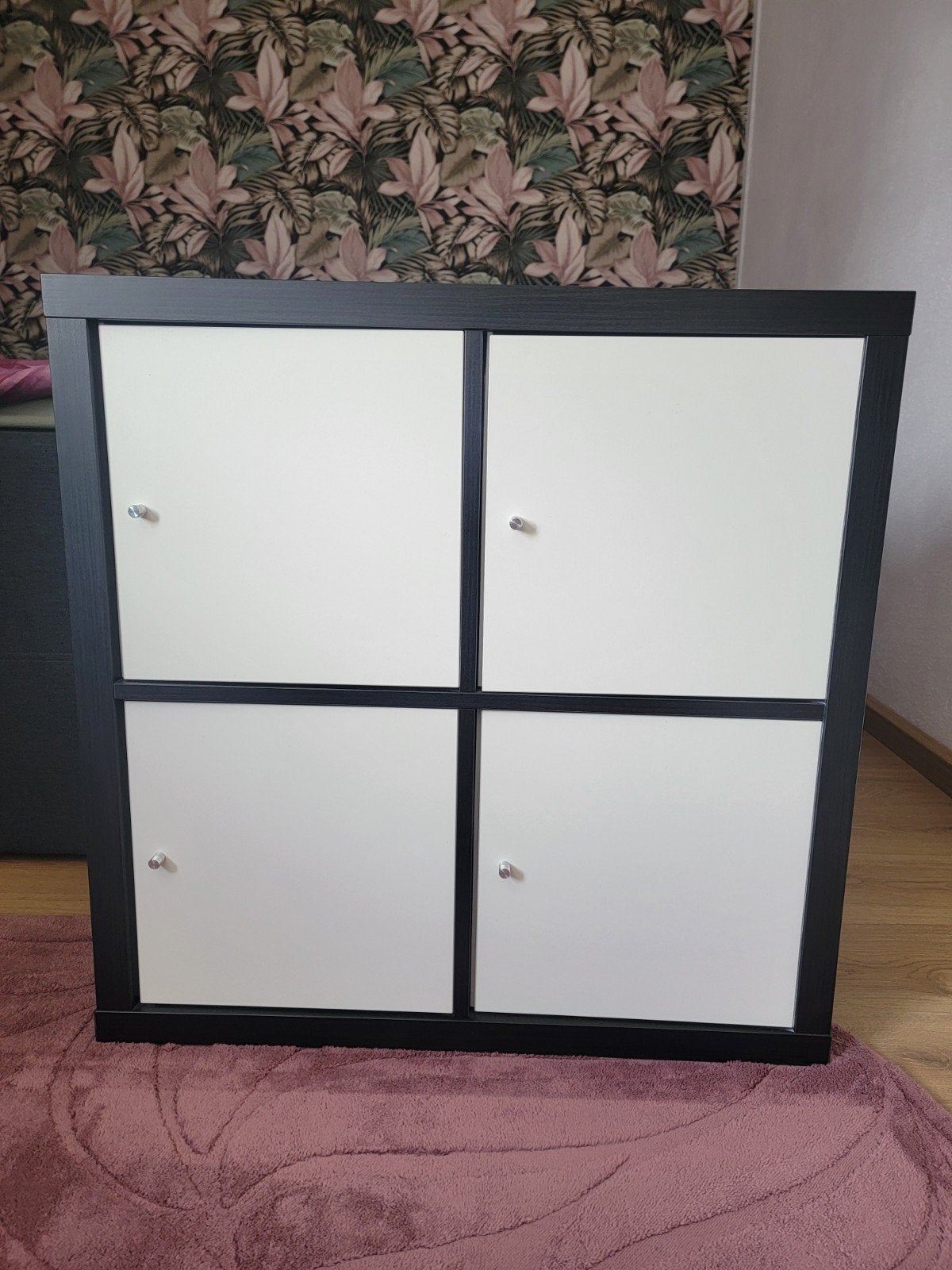 Kallax open kast met 4 inzetdeuren, zo goed als nieuw, Huis en Inrichting, Ophalen, Zo goed als nieuw