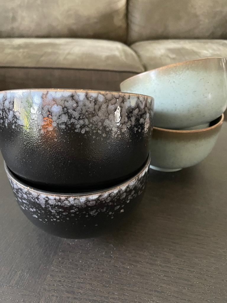 HK living servies 4x Soepkommen, Gebruikt, Ophalen of Verzenden, Kom(men), Overige stijlen