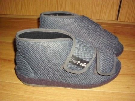 Verbandsloffen mt.41 Perdia soft donkergrijs met anti slip, Ophalen of Verzenden, Zo goed als nieuw