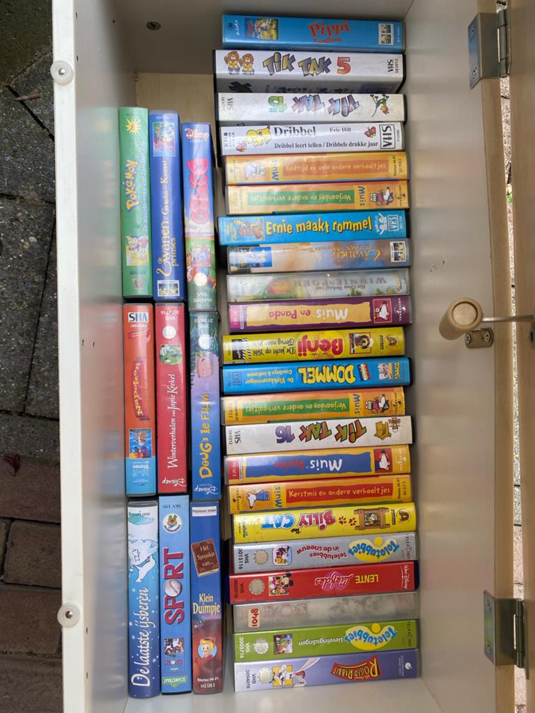 Grote collectie VHS-banden voor kinderen, Cd's en Dvd's, Alle leeftijden, Ophalen of Verzenden, Gebruikt, Overige genres
