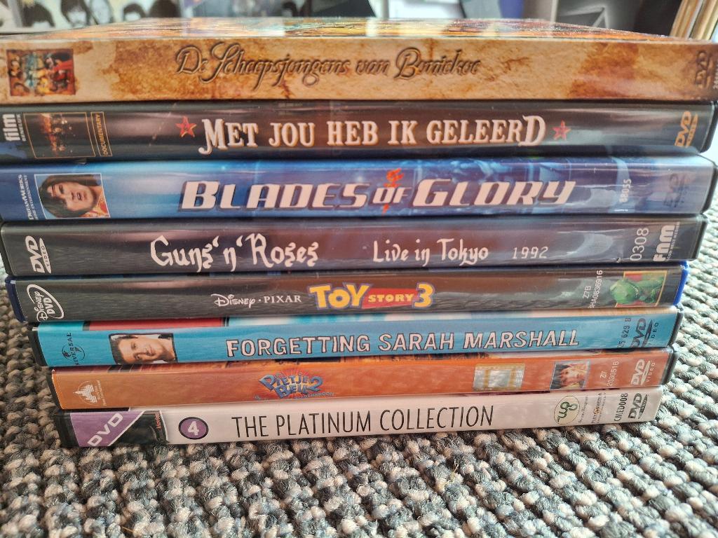 Doosje met 8 DVD's, Cd's en Dvd's, Vanaf 6 jaar, Ophalen of Verzenden, Zo goed als nieuw, Romantische komedie