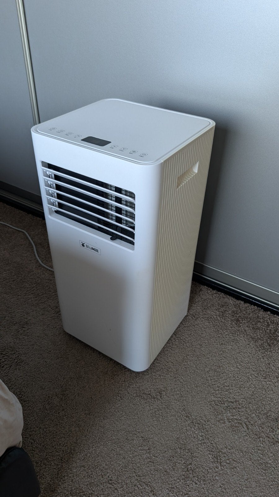 BluMill Mobiele Airco met WIFI | 9000 BTU/h, Ophalen, Gebruikt, Timer, Minder dan 60 m³