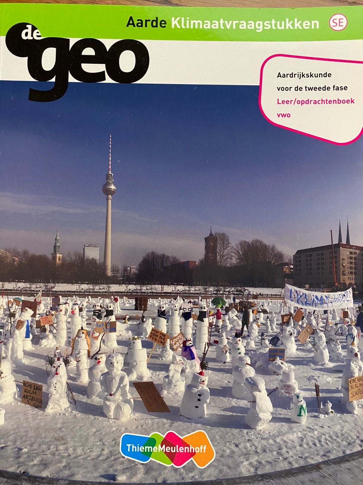 De Geo / Aarde Klimaatvraagstukken VWO leer/opdrachtenboek, Ophalen of Verzenden, Nieuw, Overige niveaus, Aardrijkskunde