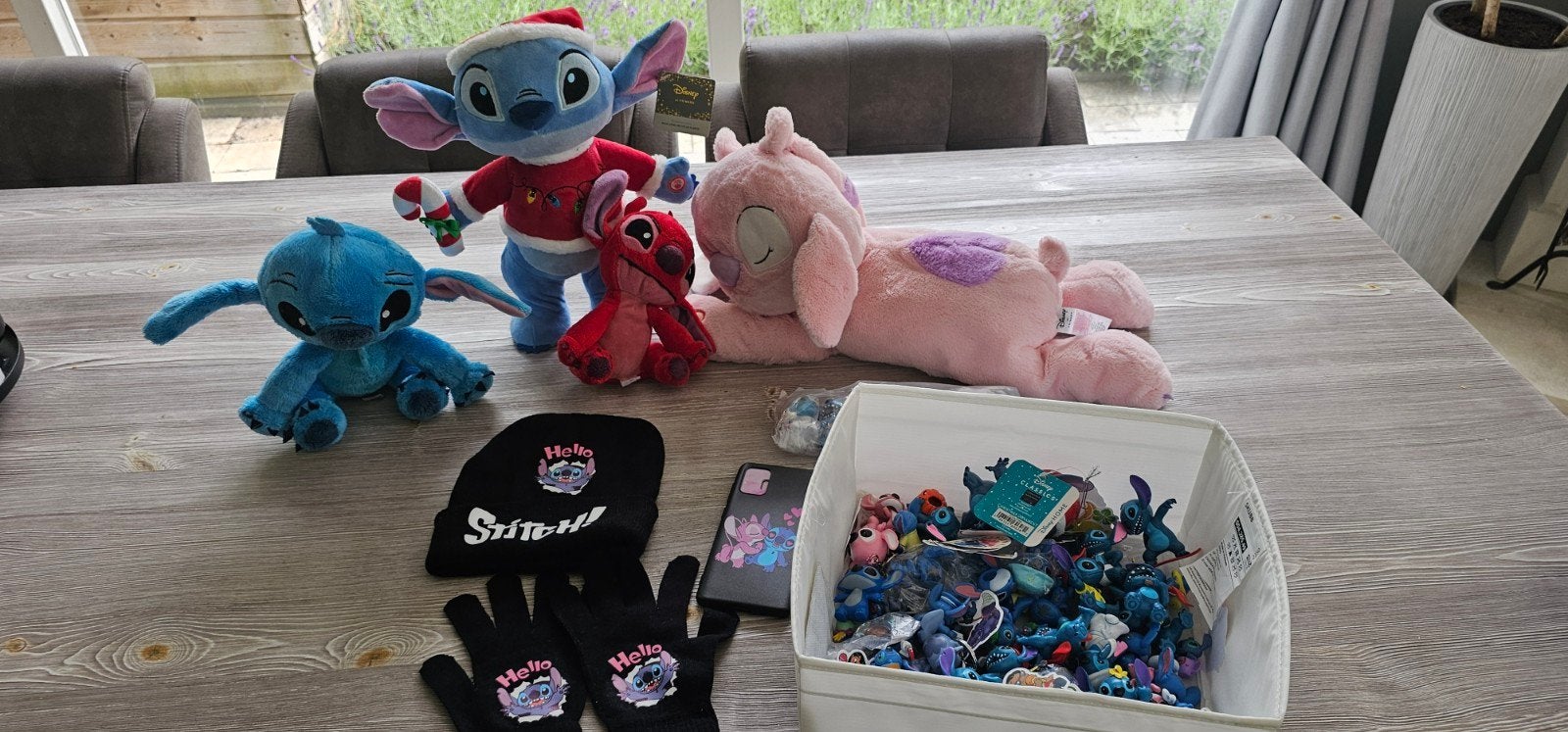Groot pakket met lila en Stitch spullen, Disney, Disney, Overige typen, Blauw