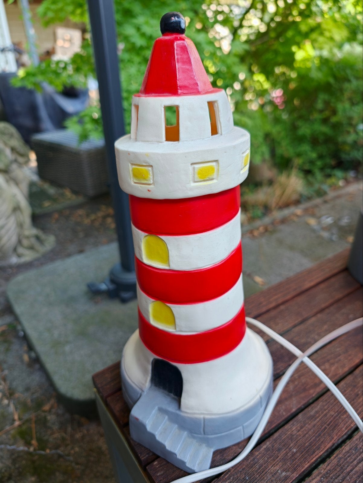Heico Vuurtoren Lamp - Sfeervolle Verlichting, Meerkleurig, Overige stijlen, Kunststof, Ophalen of Verzenden