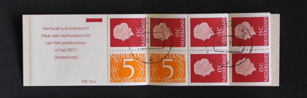 NVPH PB 10aF Postzegelboekje gestempeld, Postzegels en Munten, Postzegels | Nederland, Verzenden, Na 1940, Gestempeld