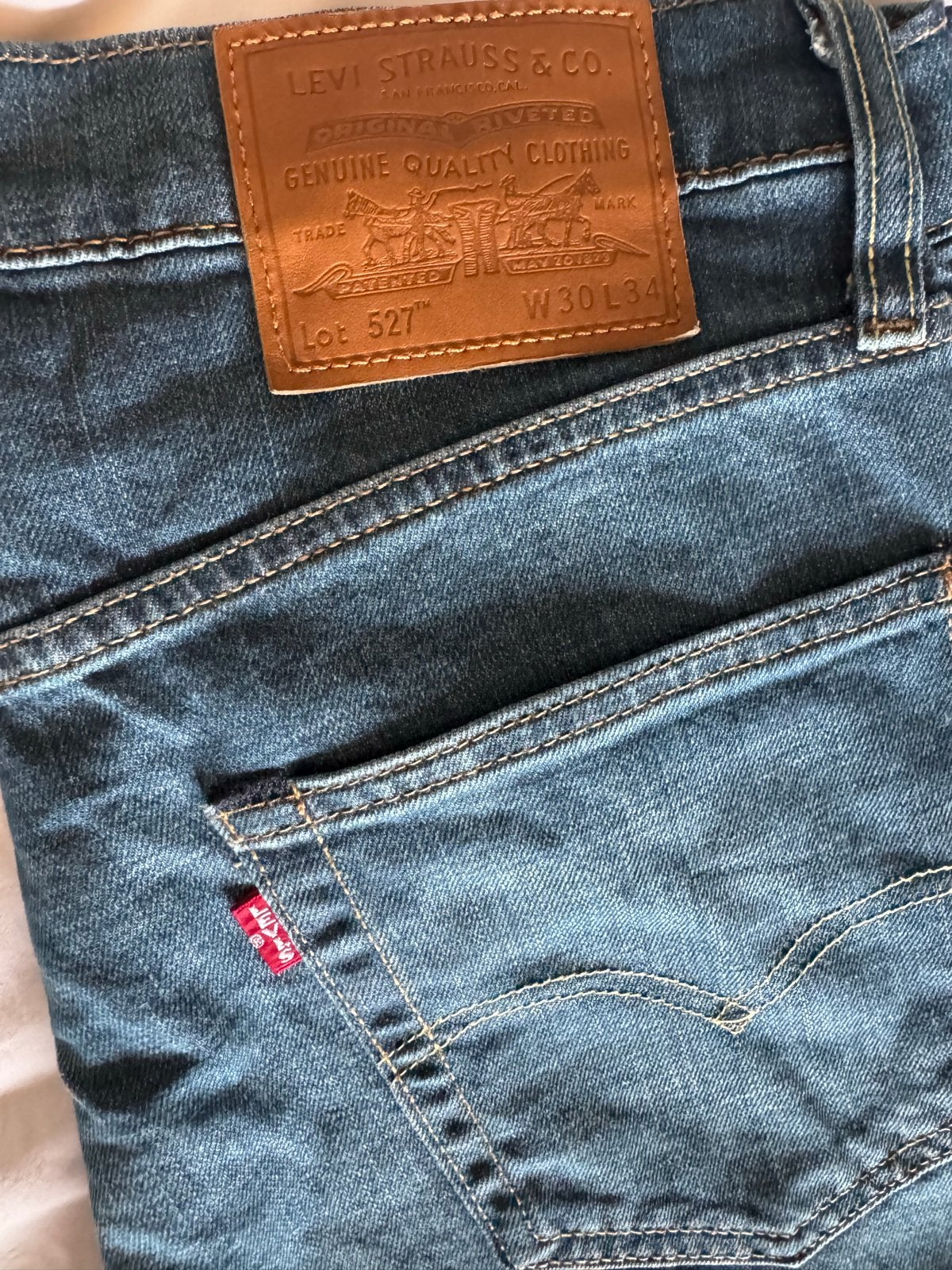 Levi's 527 spijkerbroek W30 L34, Ophalen of Verzenden, Zo goed als nieuw, Blauw, W32 (confectie 46) of kleiner