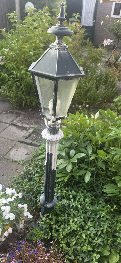 Tuinlamp, lantarenlamp, Tuin en Terras, Buitenverlichting, Ophalen, Gebruikt, Staande lamp, Netvoeding
