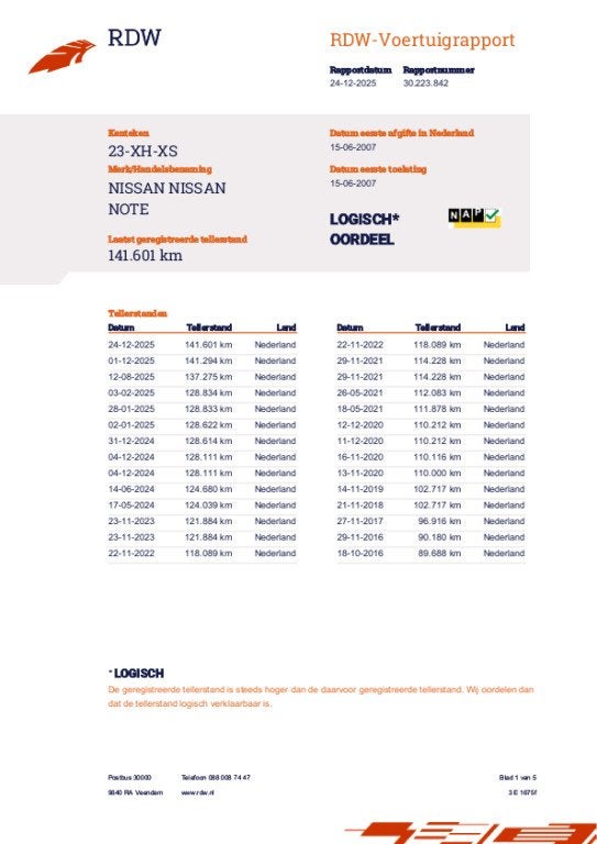 Nissan Note 1.6 Acenta CLIMATE|TREKHAAK|CRUISE|ALL SEASON, Voorwielaandrijving, Gebruikt, 4 cilinders, Blauw