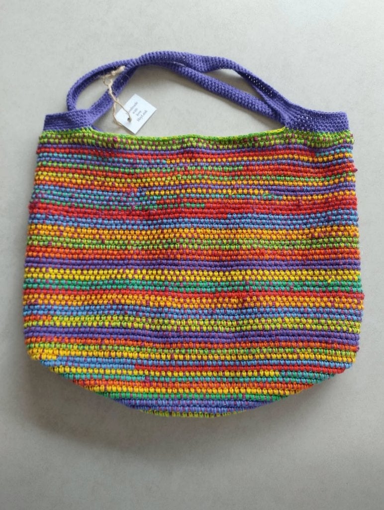 ✨Handgemaakte schoudertas totebag zomertas kleurrijk, Ophalen of Verzenden, Nieuw, Overige kleuren, Shopper