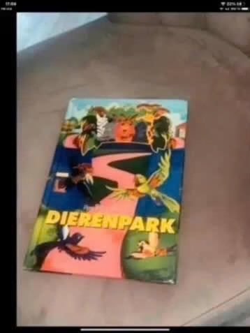 Dierenpark Boek - Vintage Kinderboek, Boeken, 3 tot 4 jaar, Ophalen of Verzenden, Onbekend, Gelezen