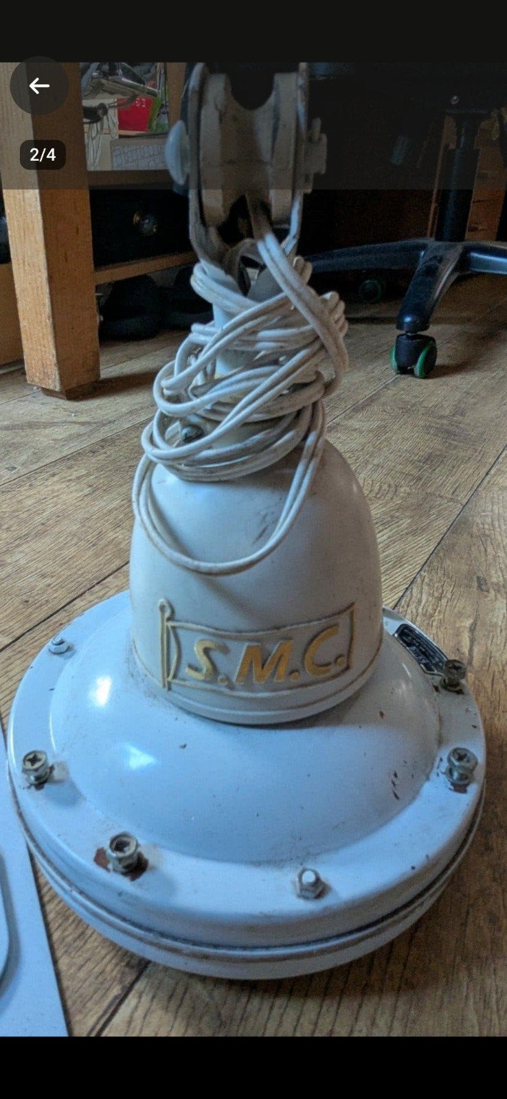 Vintage SMC Plafondventilator, Ophalen, Ventilator met afstandsbediening, Gebruikt, Plafondventilator