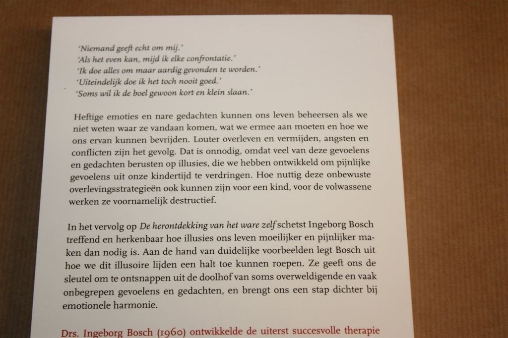 Illusies over Bevrijding — Bosch, Destructieve Emoties, Ophalen of Verzenden, Zo goed als nieuw, Overige onderwerpen, Achtergrond en Informatie