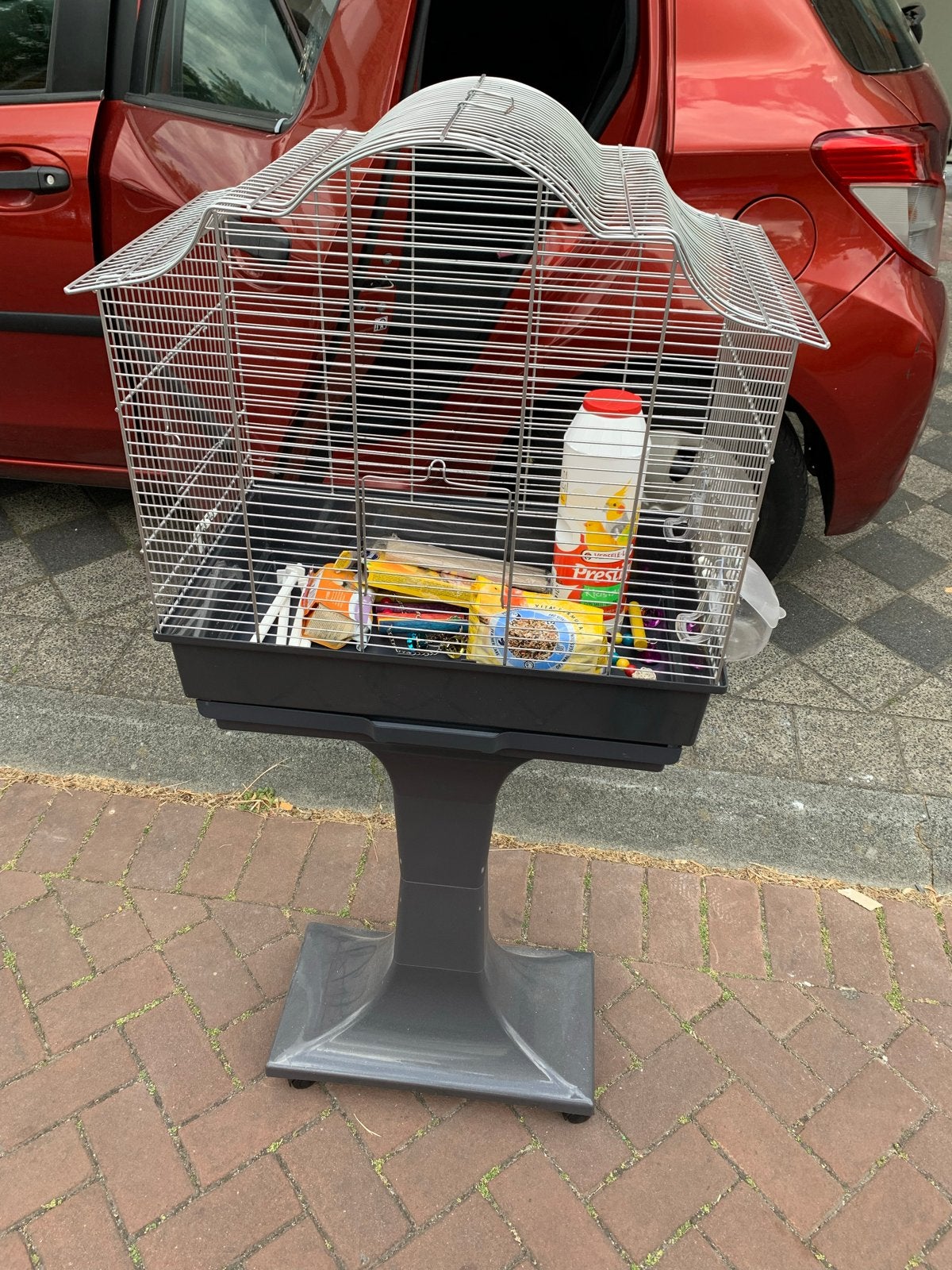 Vogel kooi, Dieren en Toebehoren, Ophalen, Zo goed als nieuw, Metaal, Vogelkooi