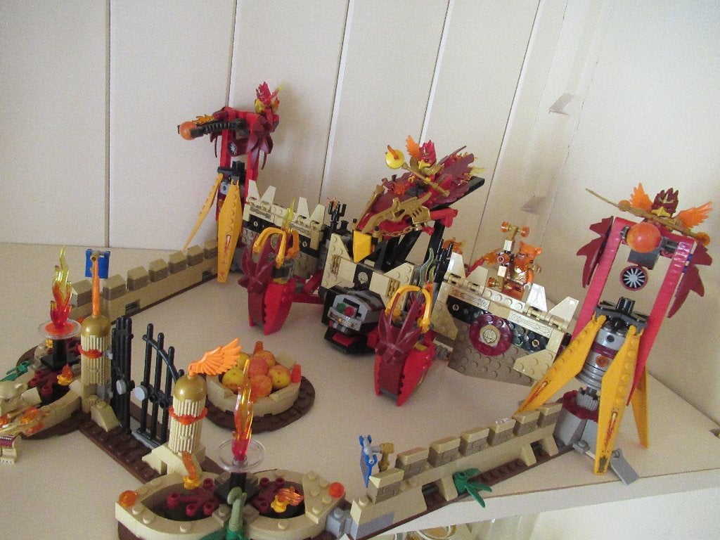 lego chima 70146 Phoenix Vuurtempel, Compleet, Lego, Ophalen of Verzenden, Zo goed als nieuw