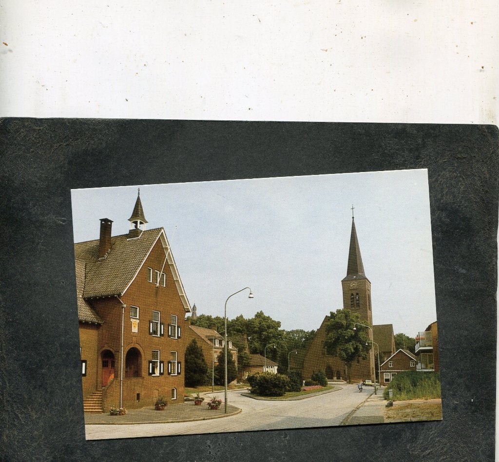 Ansicht Horn - St. Martinus Kerk en Gemeentehuis, Verzenden, 1980 tot heden, Ongelopen, Limburg