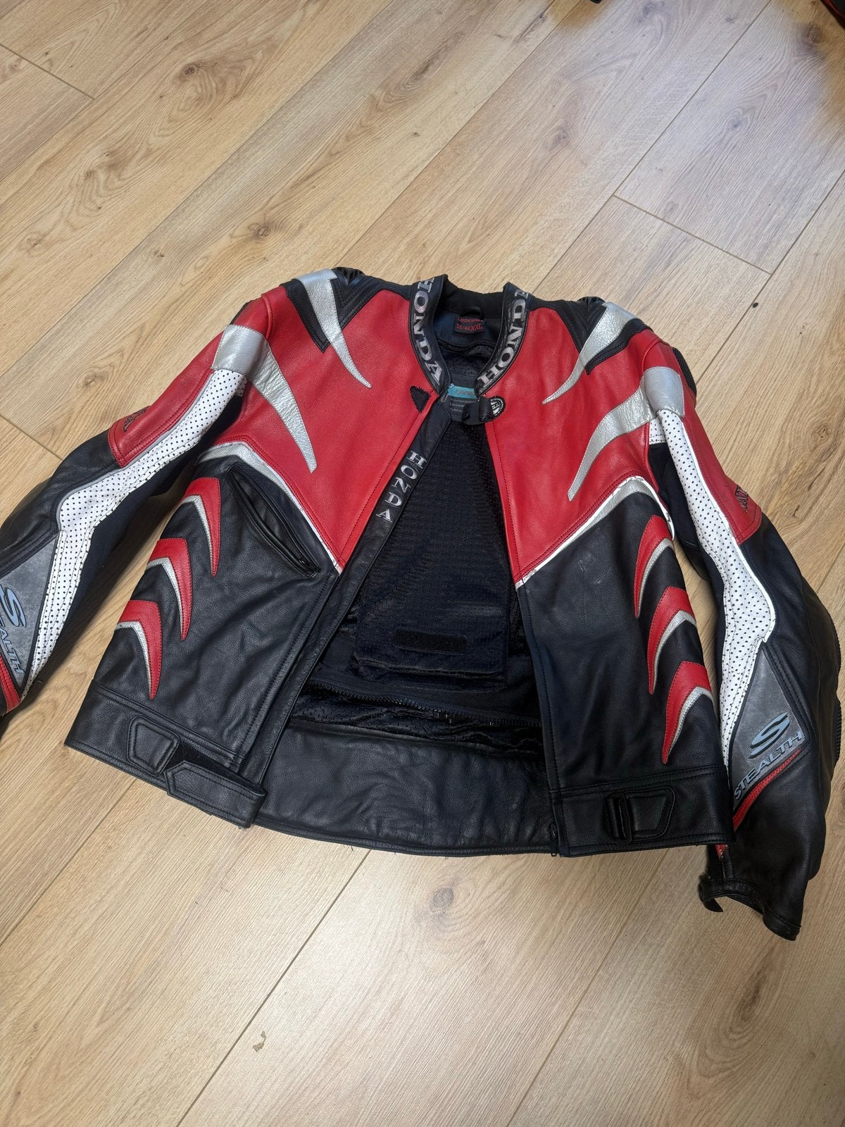 Lookwell Honda leren motorjas - Maat XXL, Ophalen of Verzenden, Tweedehands, Heren, Jas | leer