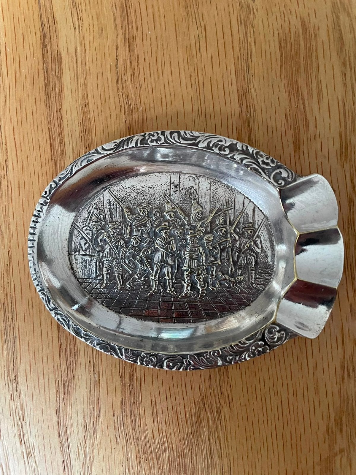 Asbak, Antiek en Kunst, Antiek | Goud en Zilver, Ophalen of Verzenden