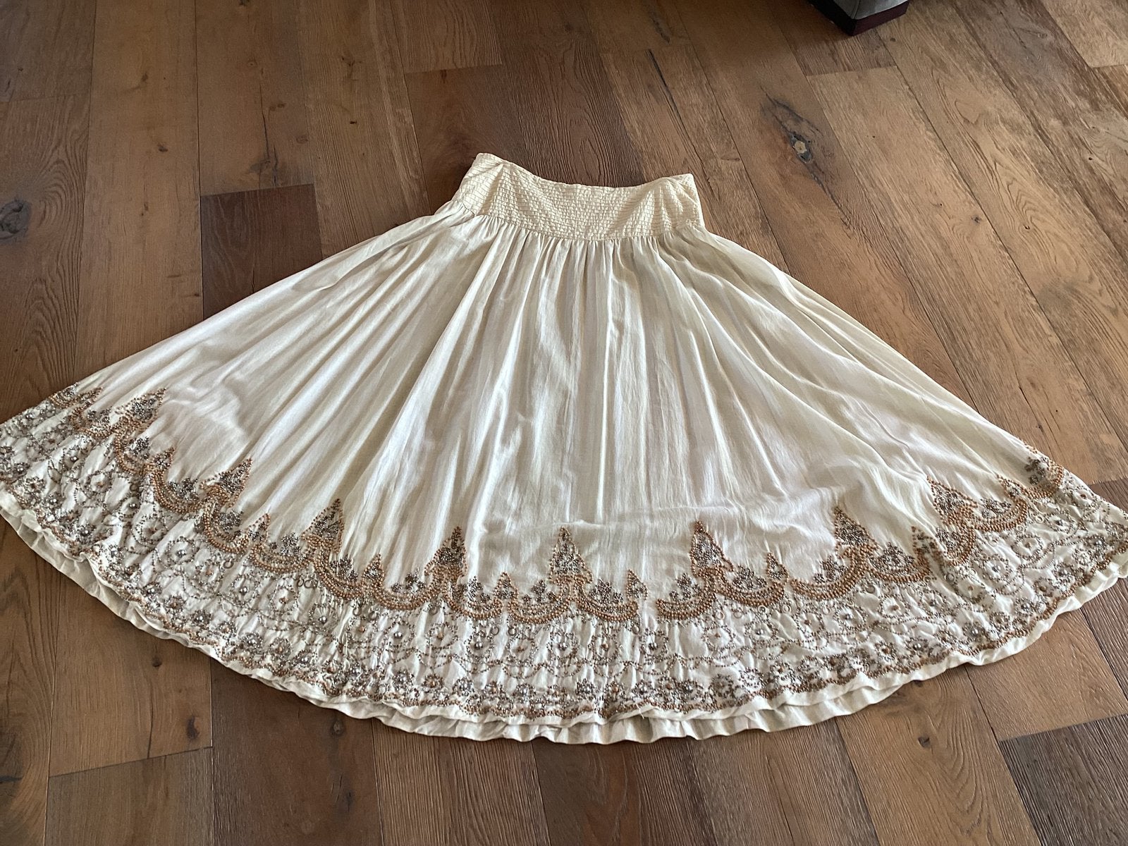 Tony Cohen design rok L, Maat 38/40 (M), Beige, Ophalen of Verzenden, Gedragen
