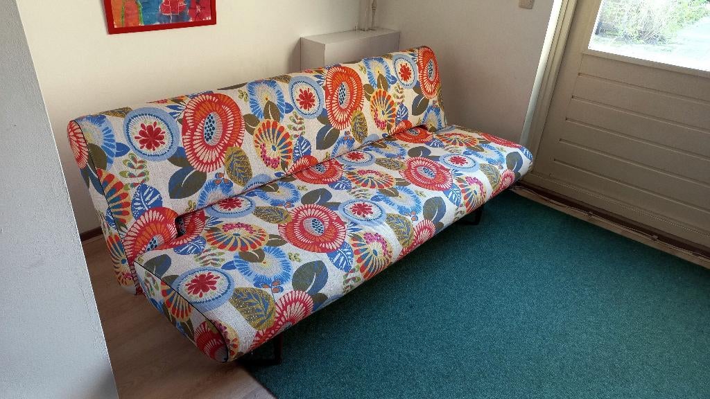 Luxe slaapbank retro design, Ophalen, Overige kleuren, Tweepersoons, Zo goed als nieuw