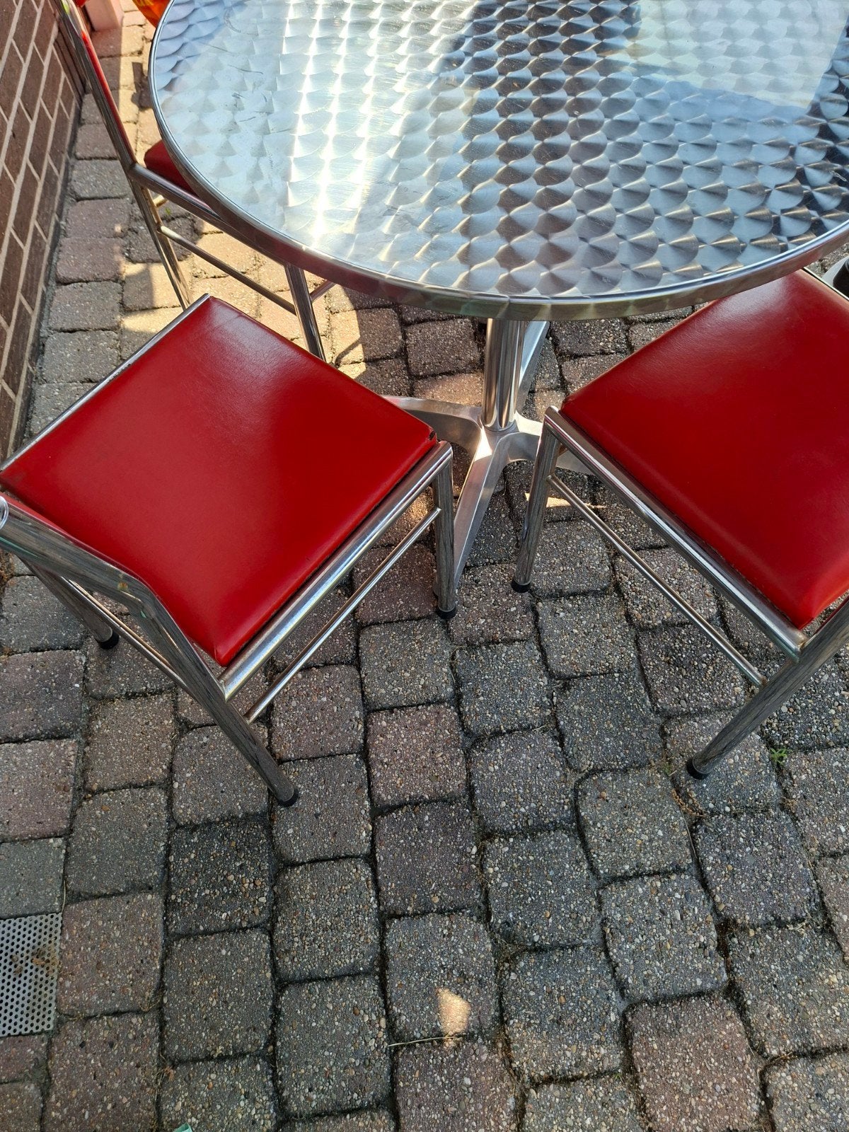 Retro set voor terras 60's 70's, Ophalen, 3 zitplaatsen, Tuinset