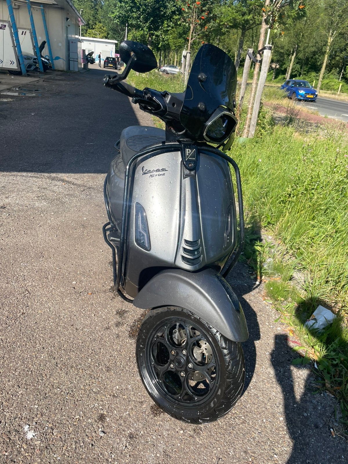 Vespa sprint 2022 Agaatgrijs, Fietsen en Brommers, Scooters | Vespa, Ophalen, Maximaal 45 km/u, Zo goed als nieuw, Benzine