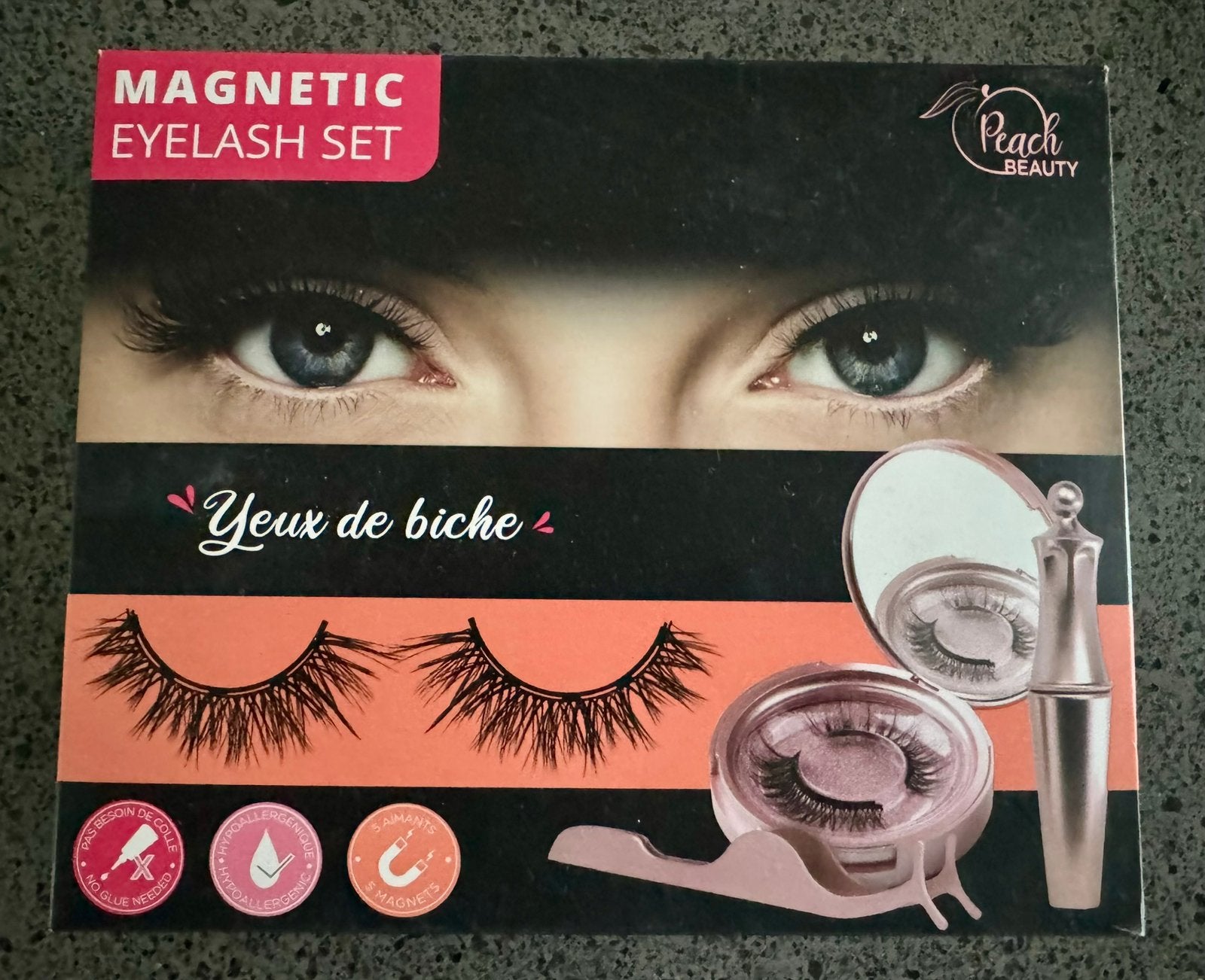Magnetic eyelash set nieuw, Ogen, Zwart, Nieuw, Ophalen of Verzenden