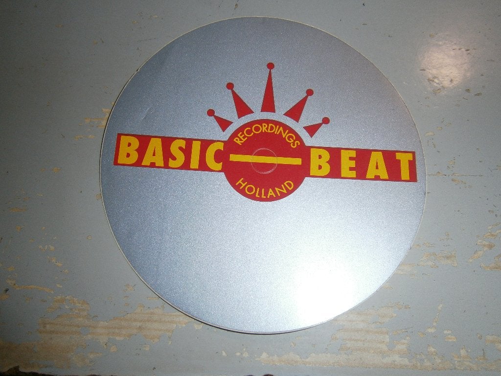 10 cm ronde label sticker : Basic Beat Recordings Holland, Ophalen, House, Zo goed als nieuw, Overige typen