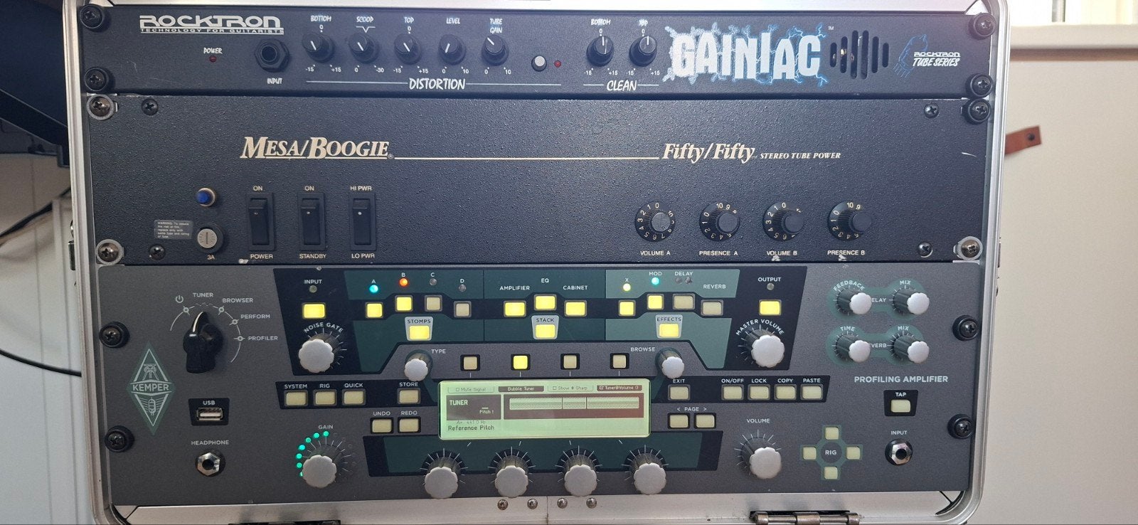 Mesa Boogie Fifty/Fifty eindversterker, Muziek en Instrumenten, Ophalen, Gebruikt, Gitaar, 100 watt of meer