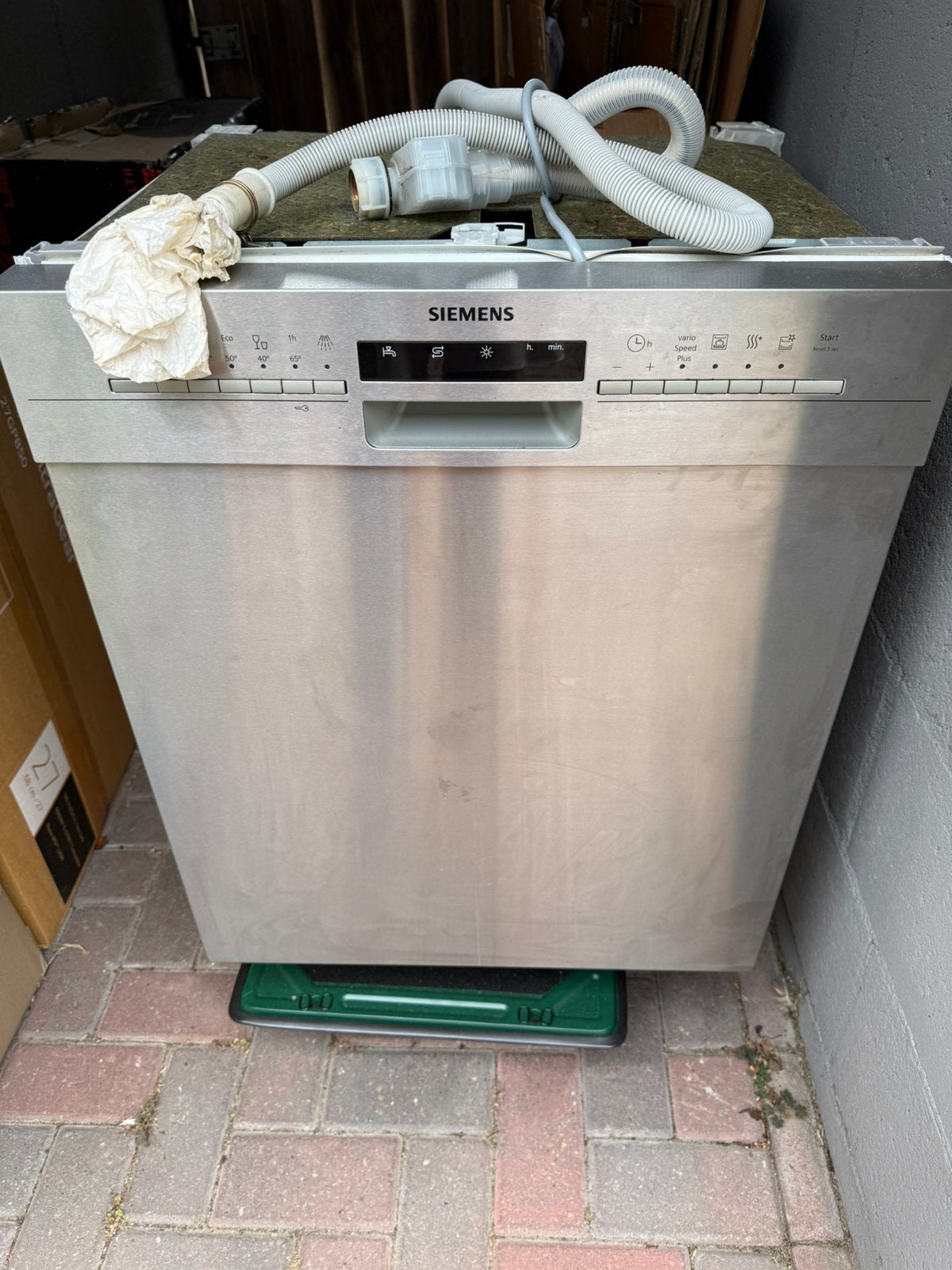 Siemens onderbouw vaatwasser, Witgoed en Apparatuur, Ophalen, Gebruikt, Inbouw, Minder dan 85 cm