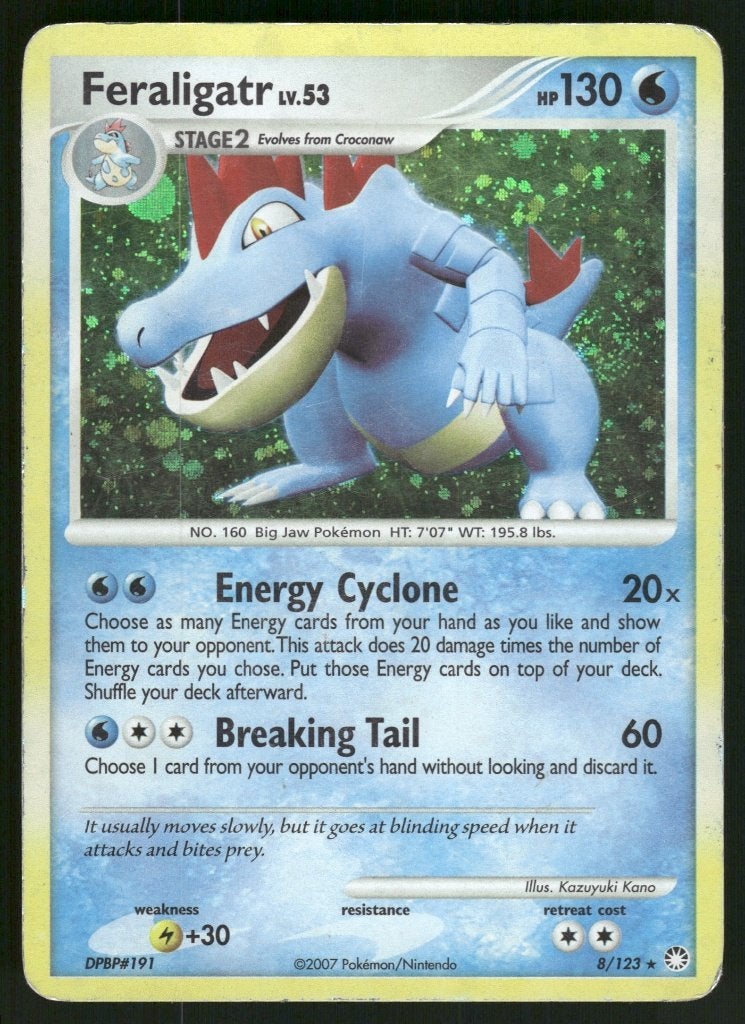 Feraligatr 8/123 - Mysterious Treasures (NM), Verzenden, Gebruikt