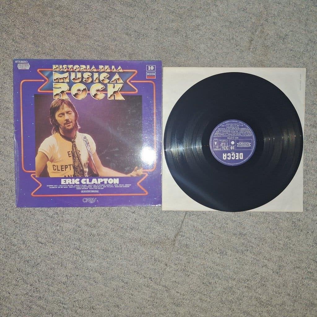 eric clapton - historia del rock, Ophalen of Verzenden, Zo goed als nieuw, 12 inch, Poprock