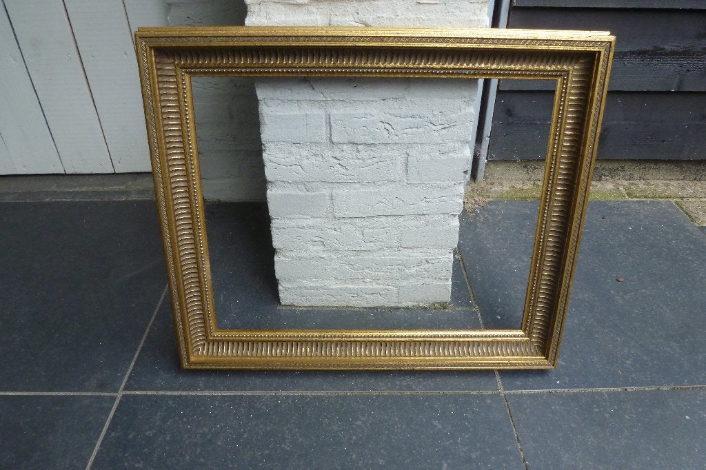 Schilderijlijst afm. 50 x 60 waar schilderij 40 x 50 in past, Ophalen of Verzenden, Zo goed als nieuw, Hout, Schilderijlijst