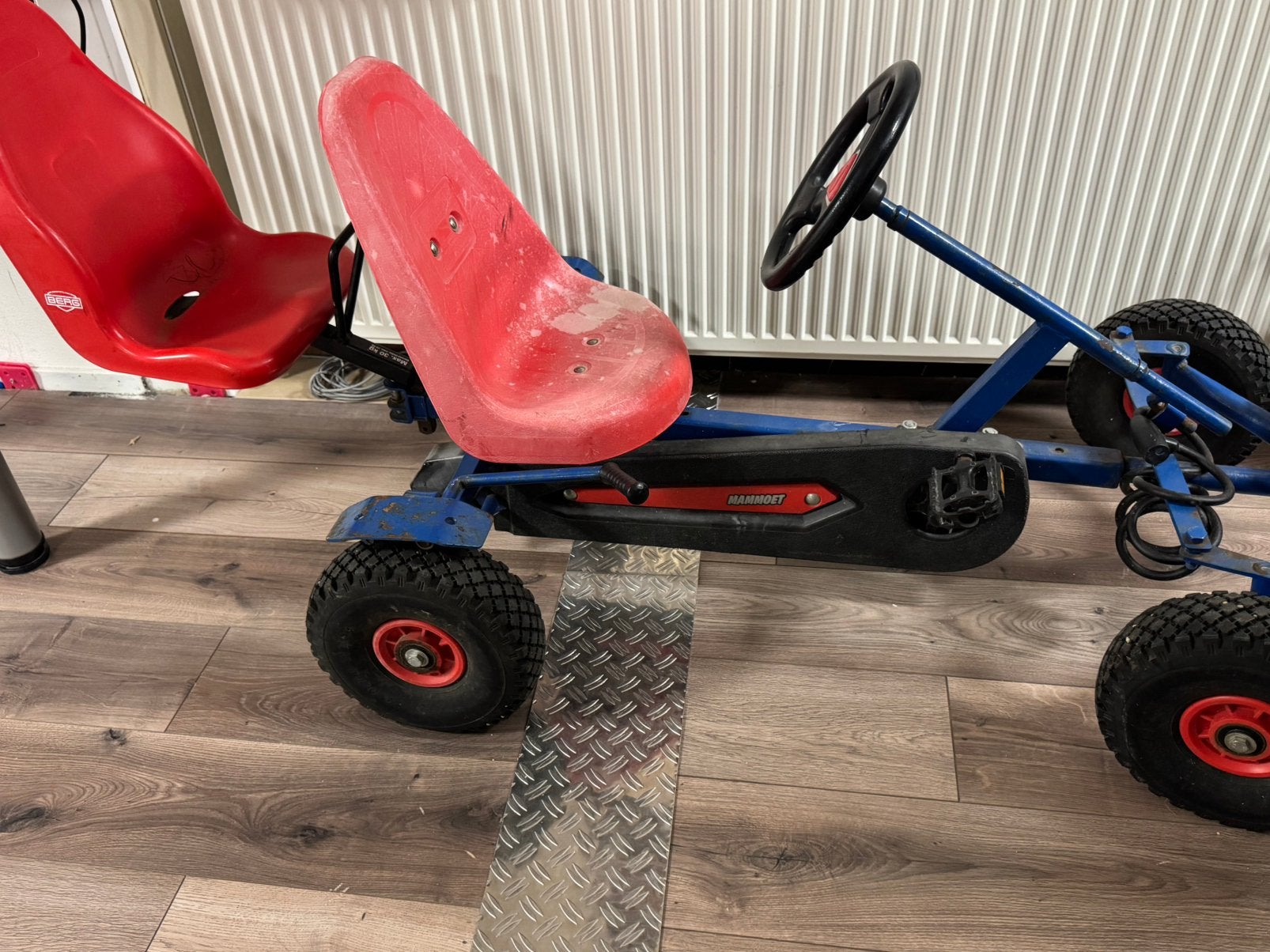 Skelter Mammoet met extra zitje, Ophalen, Gebruikt, Mammoet 1, Duozit