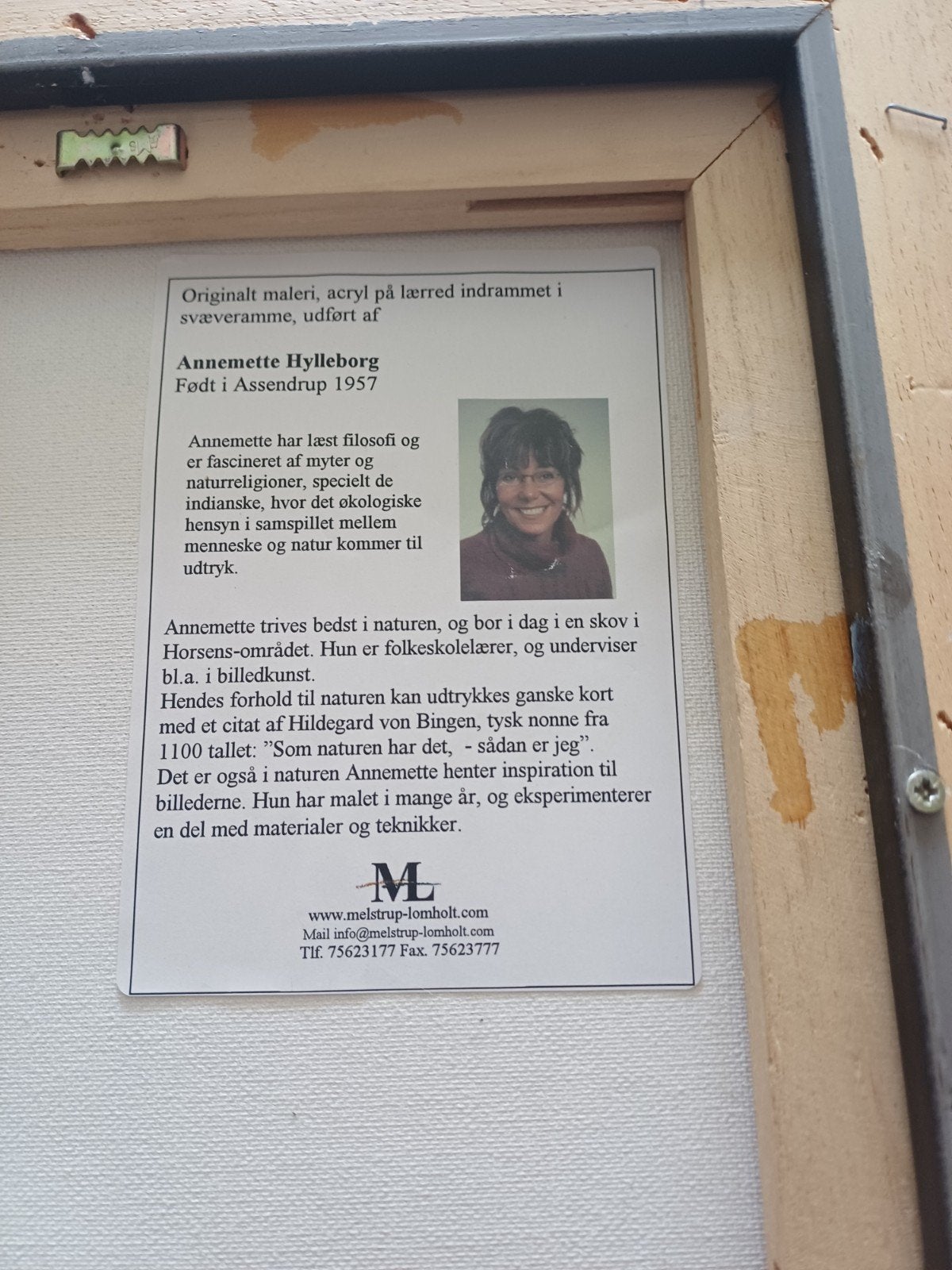 Twee orgineel  werken van  annemette hylleborg  zie foto's, Minder dan 50 cm, Ophalen of Verzenden, Zo goed als nieuw, Schilderij