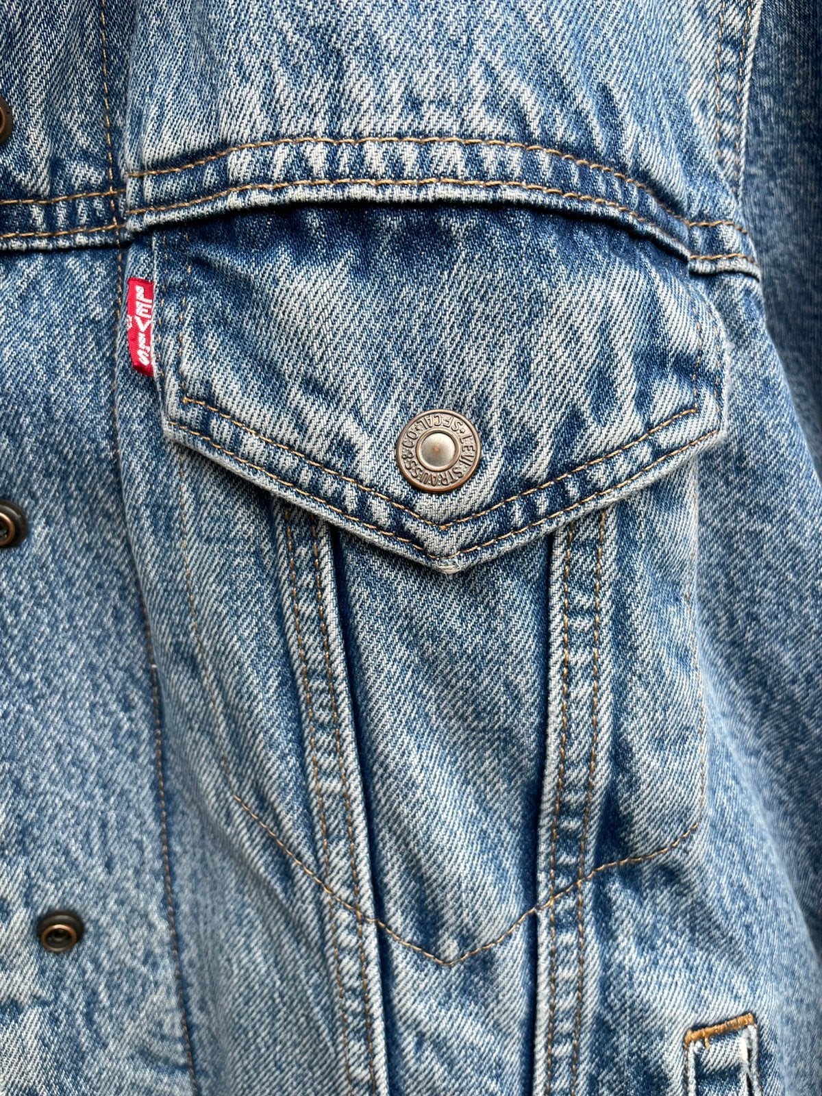 Levi's sherpa jas, Verzenden, Gedragen, Maat 52/54 (L), Blauw