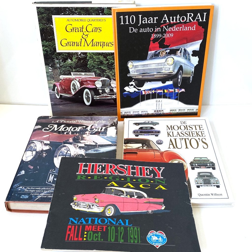 Verzameling autoboeken met 5 items., Verzenden, Gelezen, Algemeen