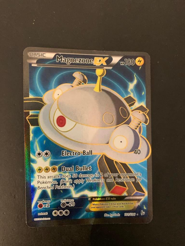 Magzone EX Pokemon Kaart 101/108 Full Art, Ophalen of Verzenden, Gebruikt, Losse kaart, Foil