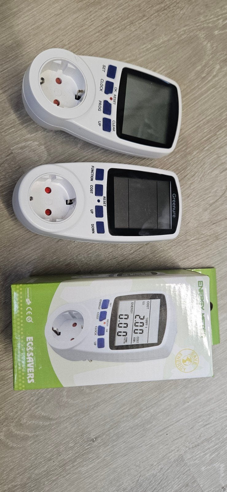 Energieverbruiksmeter - Greenure & Ecosavers, Ophalen of Verzenden, Zo goed als nieuw, Overige merken, Overige typen
