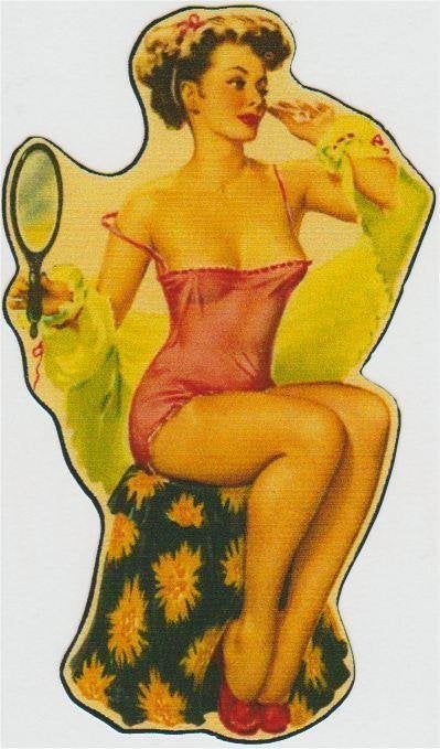 Pin Up Girl sticker #17, Verzenden, Nieuw, Bedrijf of Vereniging