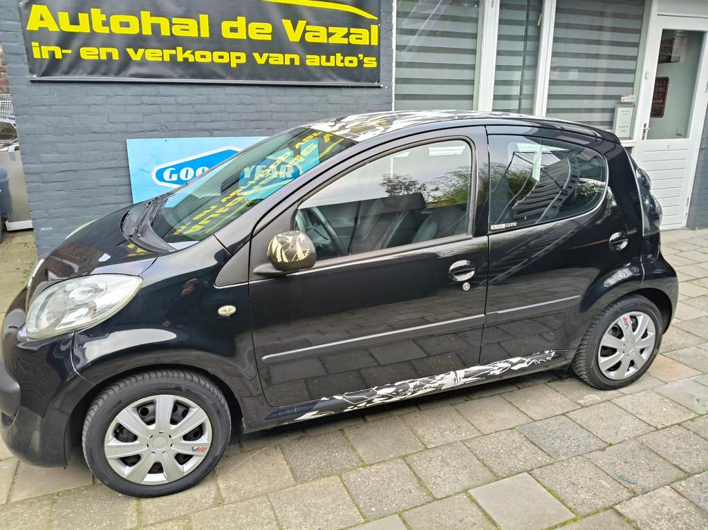 Citroen C1 1.0-12V Séduction 5 deurs airco black/white, Auto's, Citroën, Bedrijf, Te koop, C1, ABS, Airbags, Startonderbreker