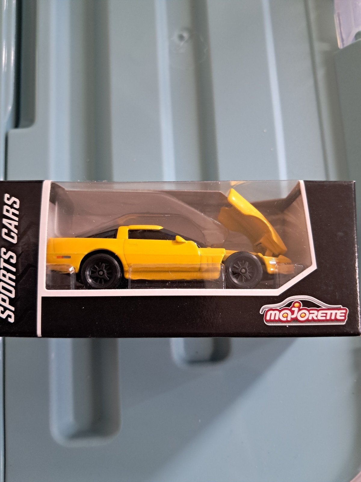 Majorette Chevrolet Corvette geel nieuw in doosje, Ophalen of Verzenden, Nieuw, Auto