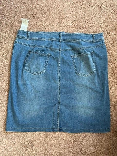 spijkerrok maat 48, Kleding | Dames, Rokken, Blauw, Maat 46/48 (XL) of groter, Ophalen of Verzenden, Knielengte