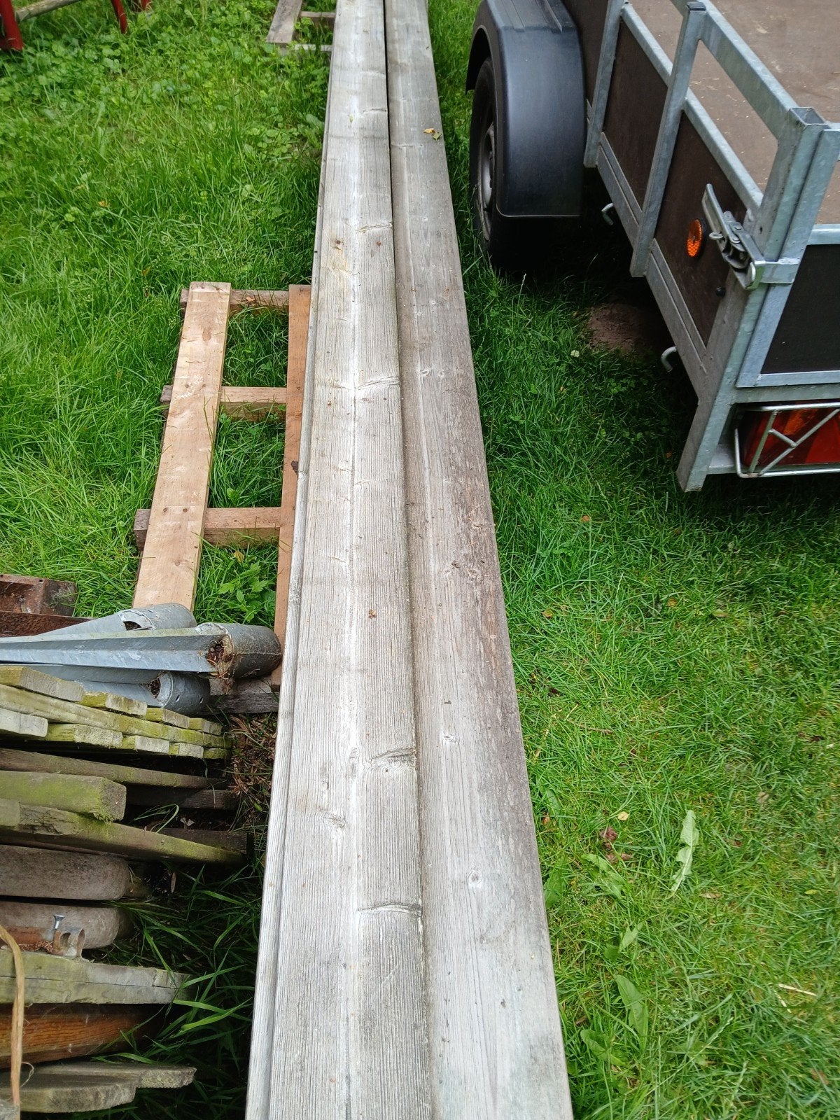 Schuttingplanken., Tuin en Terras, Ophalen, Gebruikt, 250 cm of meer, Planken