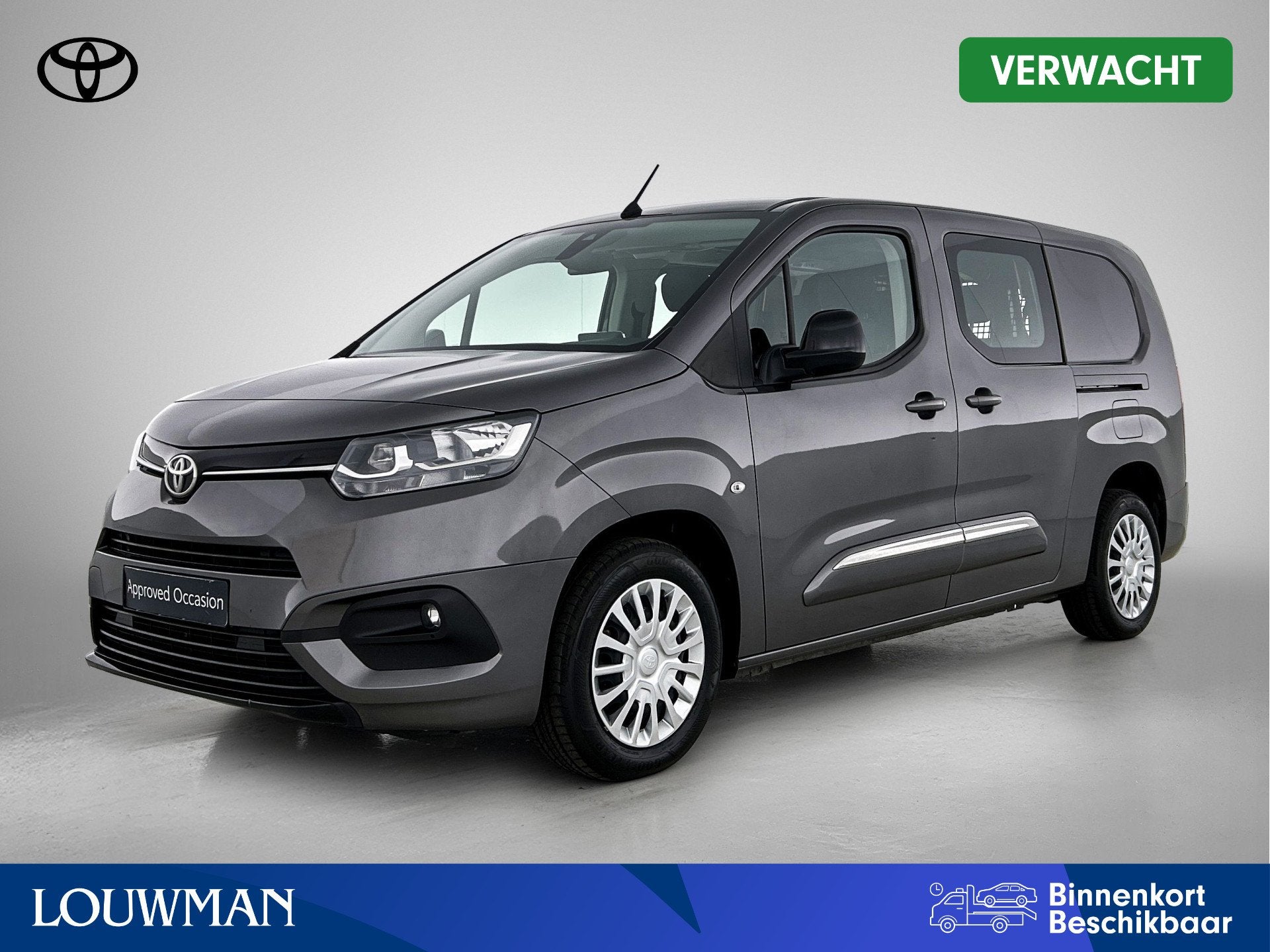 Toyota PROACE CITY 1.2 Turbo Live Long Automaat 5 ZITS | BTW, 12 maanden, Stof, Zwart, 14 km/l