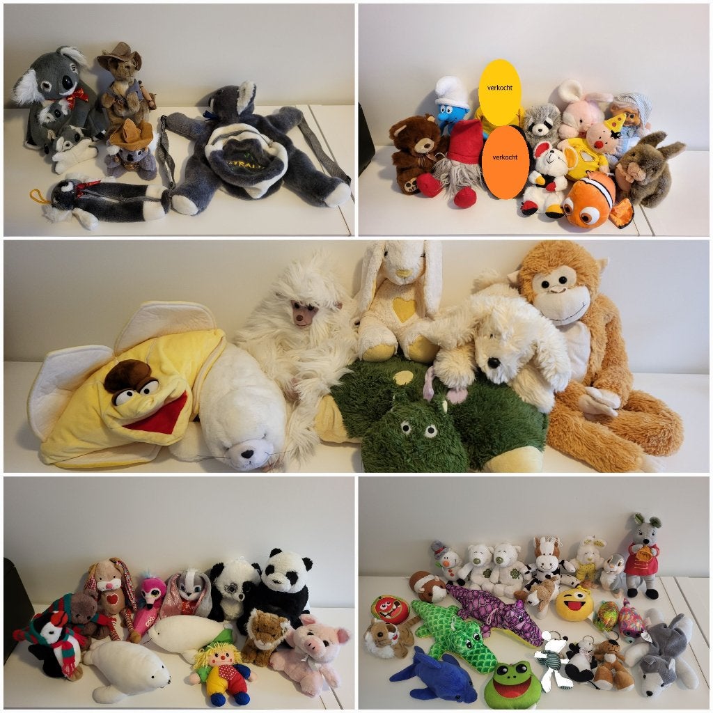 Diverse knuffels (schoon!), Ophalen, Zo goed als nieuw, Overige typen