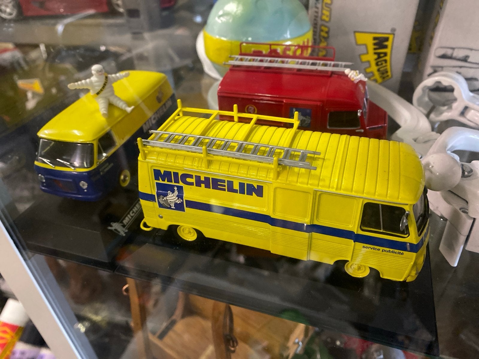 Set van 3 Michelin en Citroën modelauto's, Overige merken, Gebruikt, 1:50 of kleiner, Auto